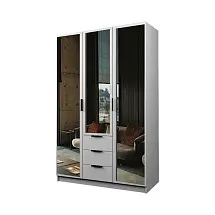 Шкаф ЭКОН распашной 3-х дверный с 3-мя ящиками с 3-мя зеркалами